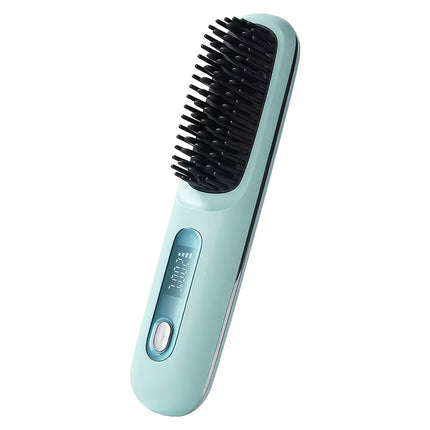20s Fast Heating Cordless Hair Straightener Brush Hot Comb for Salon at Home