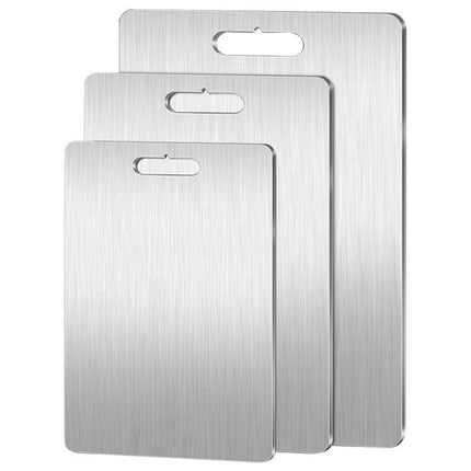 3 Pack Titanium Cutting Board 100% Pure Titanium Chopping Board Set for Kitchen