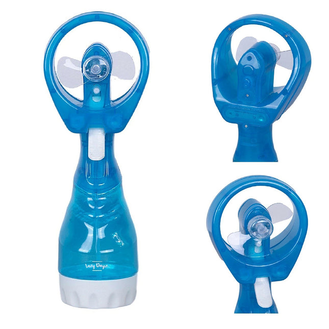Portable Hand Held Cooling Stay Cool Water Spray Misting Fan Mist Travel Mini