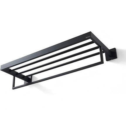 304 Stainless Steel Double Towel Rail Rack Bathroom Shelf Holder Wall Mounted
