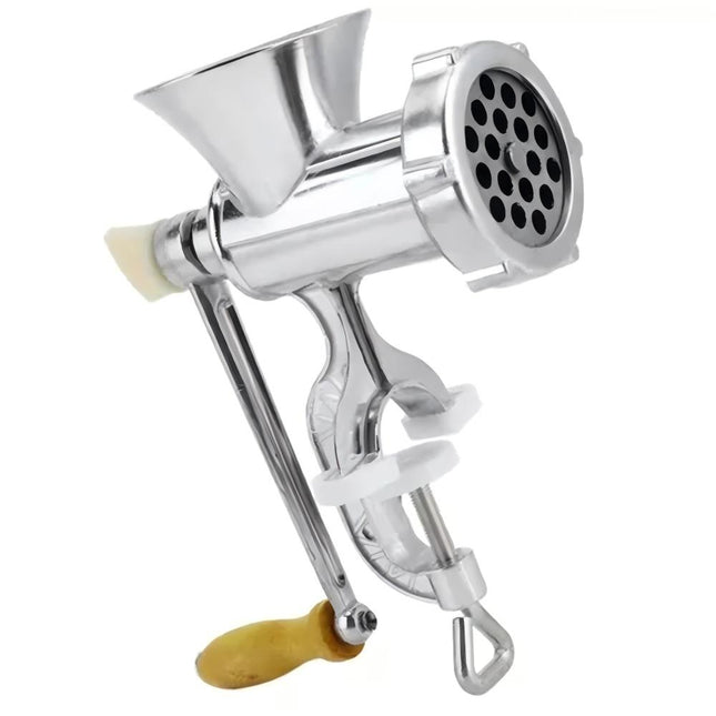 Manual Meat Grinder Table Hand Sausage Filler Stuffer Stainless Steel Kitchen