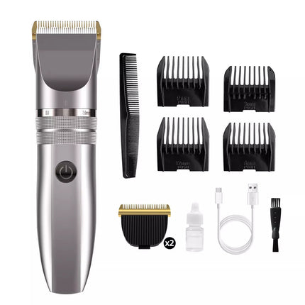 Professional Electric Hair Clippers Men Rechargeable Beard Trimmer Haircut Kits