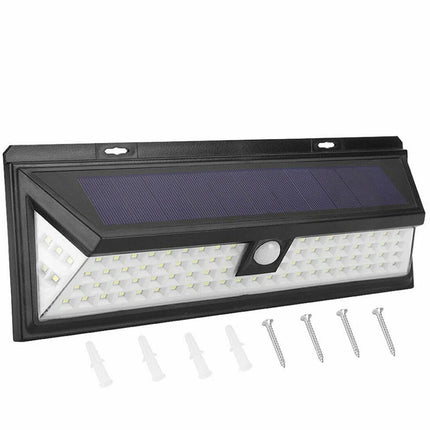2 pcs 118 LED Solar Motion Sensor Light Outdoor Garden Security Lamp Floodlight