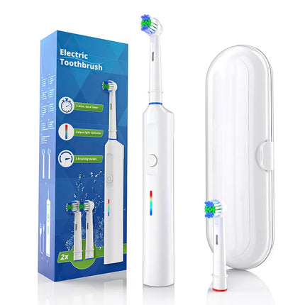 Vitality Precision Clean Rechargeable Electric Toothbrush Timer Travel White