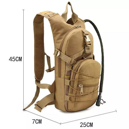Hydration Backpack With 3L Water Bladder Backpack Cycling Hiking Camping Bag Black
