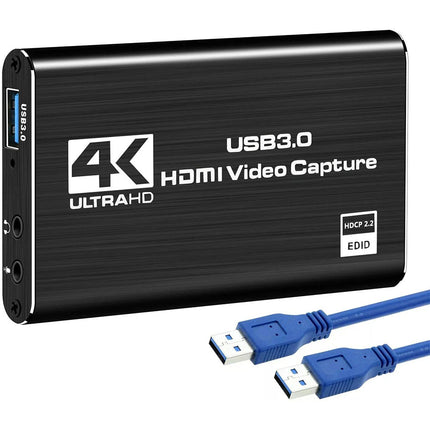 4K Audio Video Capture Card, USB 3.0 HDMI Video Capture Device Full HD