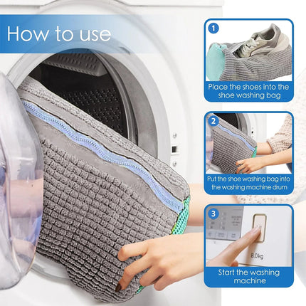 Durable Shoe Laundry Bag for Washing Machine Cleaning All Shoe Types And Sizes