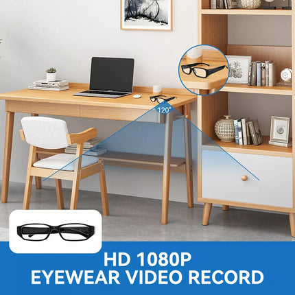 Mini Glasses Camera Wearable Security Camera 1080P Video Recorder Sports Camera