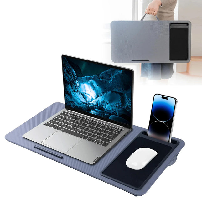 Multifunctional Portable Bed Tray Lap Desk with Cushion Table Desk Station