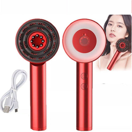 Red Light Therapy Brush, Scalp Massaging Brush-Red