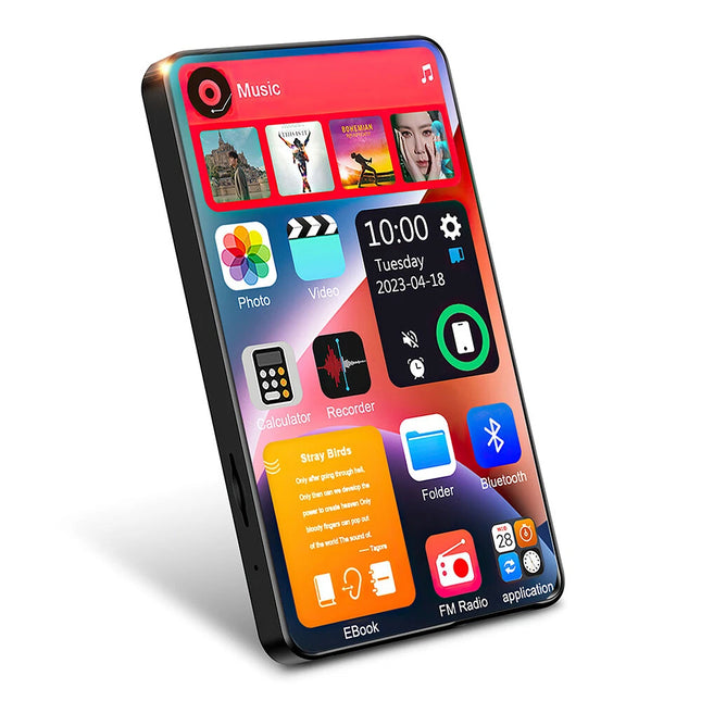 Bluetooth MP4/MP3 Touch Scree HiFi Music Player FM Radio Support 256GB