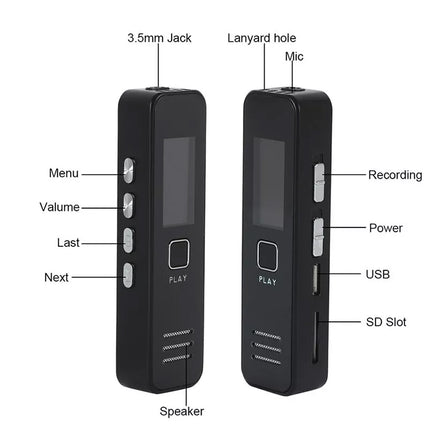 Mini Digital Voice Activated Recorder Noise Reduction Hifi Audio Sound Recorder