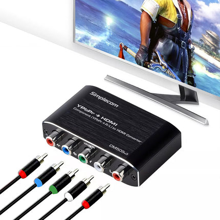 YPbPr RGB Component + Audio R/L to HDMI Converter Full HD 1080p