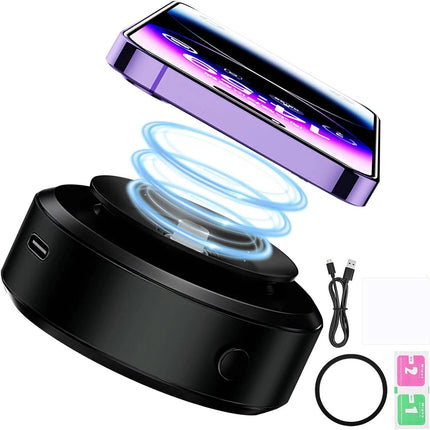 Black Magnetic Car Suction Cup Holder Mount,360°Rotation Magnetic Car Cell Phone Holde
