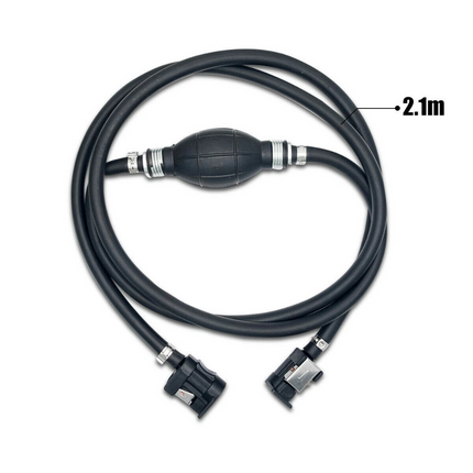 2.1M Fuel Line Gas Hose Primer Bulb Outboard Motor Tank Connector For Yamaha