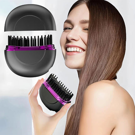 Portable Hair Straightener Brush Hair Hot Comb Cordless Hair Beard Straightener