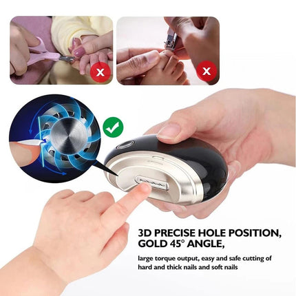Electric Nail Clipper Files Integrated Nail Grinder Nail Cutter Trimmer Unisex