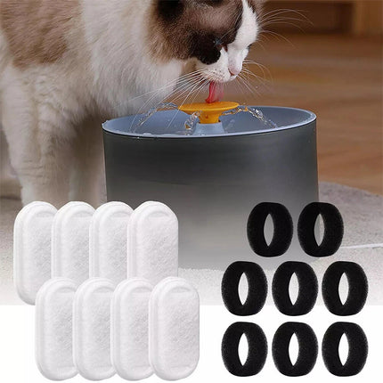 8X Cat Water Fountain Filters For 3.2L Pet Water Dispenser Filter Replacement