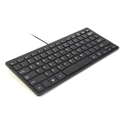 Ultra Slim USB Keyboard BLACK Wired Computer Mini Keyboard for Apple PC