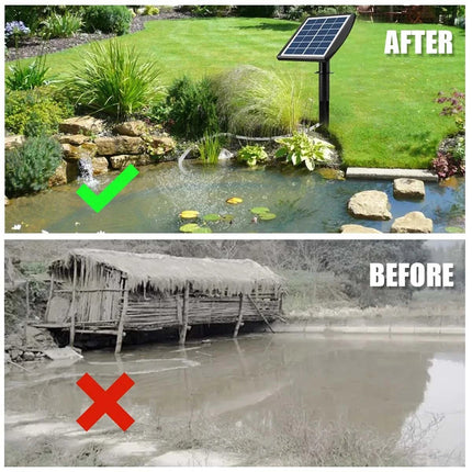 1pcs Outdoor Solar Oxygenator Aquarium Pond Fish Tank Aerator Air Pump Oxygen Stone