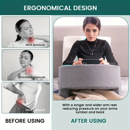 Arm Rest Support Pad Lap Desk Pillow Support Reading Working Gaming Laptop Table