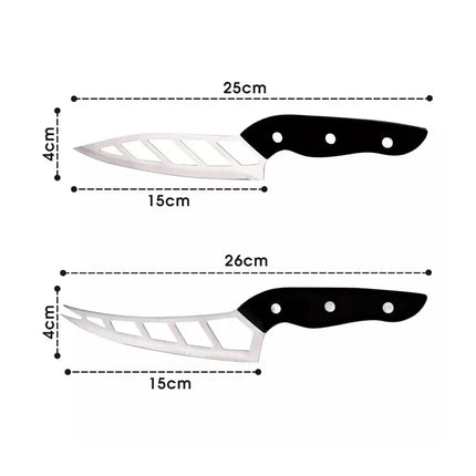2PCS Kitchen Knife Paring Fruit Peeling Knives Wonder Cutter Blade Stainless