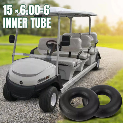 2PCS Ride on Lawn Mower 15x6.00-6 Inner Tube 15x6-6 inch Tyre Tractor TR13 Valve