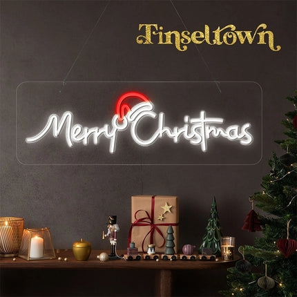 Tinseltown Merry Christmas Sign Light LED Motif Rope Lights 76cm Xmas Decor
