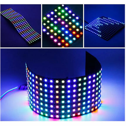 DC5V WS2812B Flexible LED Panel Matrix Display Screen Addressable Light