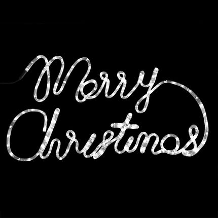 Christmas LED Lights MERRY CHRISTMAS SIGN 100cm * 50cm Decoration Motif Light