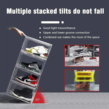 Premium Sneaker Acrylic Shoe Box Organiser Dustproof Storage Display Transparent