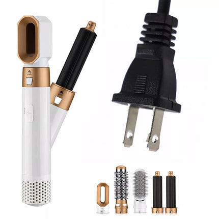 5 In 1 Electric Hair Dryer Hair Styler Straighteners Blow Brush Comb Curl Dryer