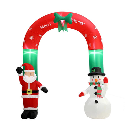 Tinseltown 2.4M Christmas Inflatable Archway Xmas LED Lights Outdoor Decoration