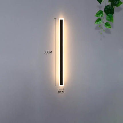 Modern LED Wall Light Sconce Waterproof Outdoor Lamp Exterior Lights Long Strip 19W 80CM Warm White