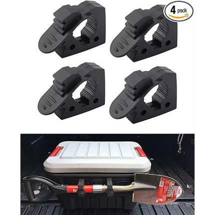 4PCS QuickFist Rubber Clamps – Shovel Axe Holder – 1 /2 Pair 25-40mm Diameter