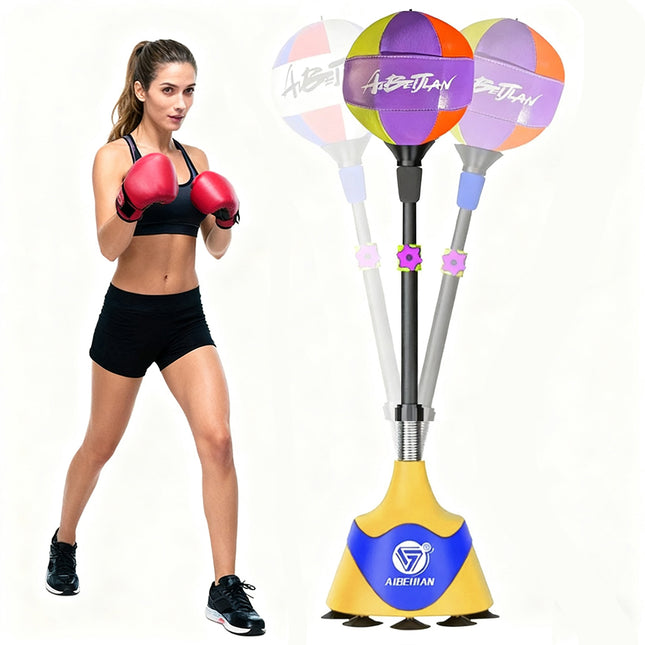 Without Weight Plate Adjustable Height Boxing Punching Bag Speed Training Relief Fitness