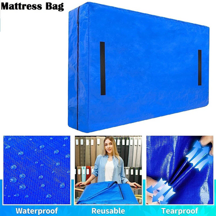 Mattress Storage Bag Antidust Moving Protector Cover Carry Packaging Plastic Bag King Size