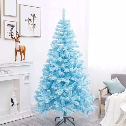 1.5m Blue Artificial Christmas Tree with Stand Xmas Party Holiday Decoration Snow Tip