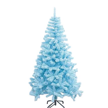 1.8m Blue Artificial Christmas Tree with Stand Xmas Party Holiday Decoration Snow Tip