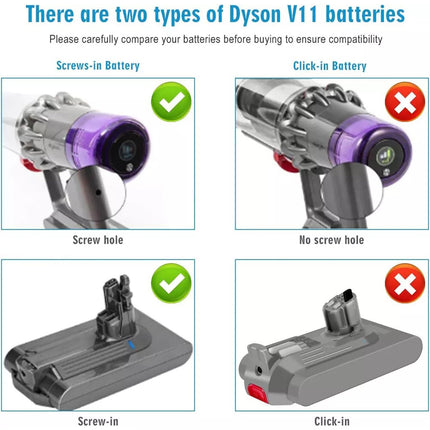 For Dyson V11 Screw-in Battery SV14 Absolute Animal Motorhead V11 Torque Drive