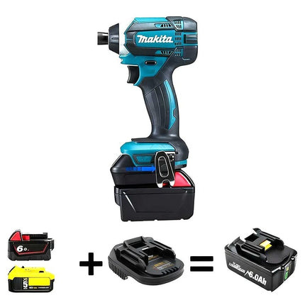 Battery Adapter for Dewalt Milwaukee Replace to MAKITA Battery DM18M Power