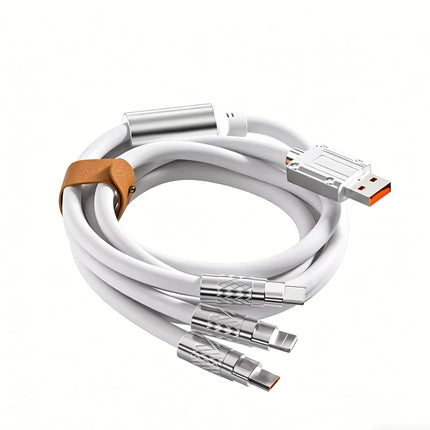 White 3 IN 1 120W Fast Charging Cable Charger USB Type C iPhone Samsung Durable Au