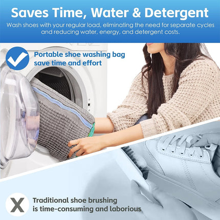 Durable Shoe Laundry Bag for Washing Machine Cleaning All Shoe Types And Sizes