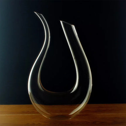 Lead-Free Glass Wine Carafe Hand Made Red Wine Decanter Carafe 1.5L