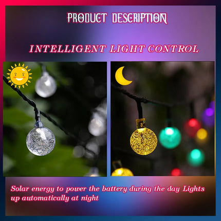 Solar Fairy String Lights LED Outdoor Garden Christmas Decor 22M 200