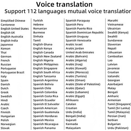 Translation Pen Smart Scan Text Reading Pen 112 Voice Language Translator Device