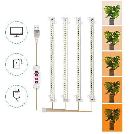 LED Grow Light Tube Strip Full Spectrum Lamp For Indoor Plant Flower Veg Growing