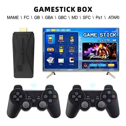 40000+ 4K HDMI Pre-Loaded Retro Game Stick Console 2X Wireless Controller Video