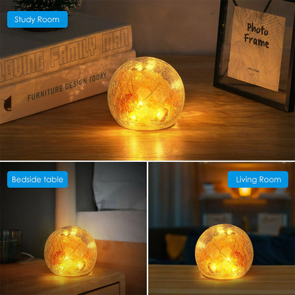 Himalayan Natural Air Purifier Rock Crystal Salt Lamp Night Warm Light Battery