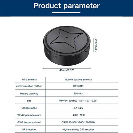 MIni GPS Tracker Strong Magnetic Car Vehicle Tracking Anti-lost Security Locator